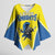 Custom West Knights of Yorkshire Kimono Sleeve Blouse Skate Hard Hit Harder Yellow Version - Wonder Print Shop