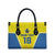 Custom West Knights of Yorkshire Leather Bag Skate Hard Hit Harder Yellow Version - Wonder Print Shop