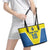 Custom West Knights of Yorkshire Leather Tote Bag Skate Hard Hit Harder Yellow Version - Wonder Print Shop