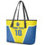 Custom West Knights of Yorkshire Leather Tote Bag Skate Hard Hit Harder Yellow Version - Wonder Print Shop
