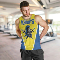 Custom West Knights of Yorkshire Men Tank Top Skate Hard Hit Harder Yellow Version - Wonder Print Shop
