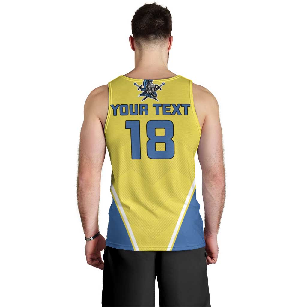 Custom West Knights of Yorkshire Men Tank Top Skate Hard Hit Harder Yellow Version - Wonder Print Shop