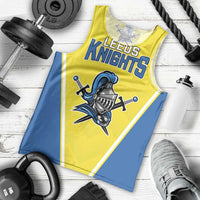 Custom West Knights of Yorkshire Men Tank Top Skate Hard Hit Harder Yellow Version - Wonder Print Shop