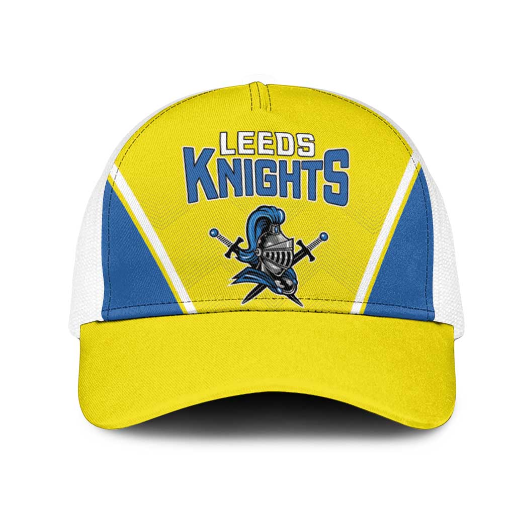 West Knights of Yorkshire Mesh Trucker Cap Skate Hard Hit Harder Yellow Version - Wonder Print Shop