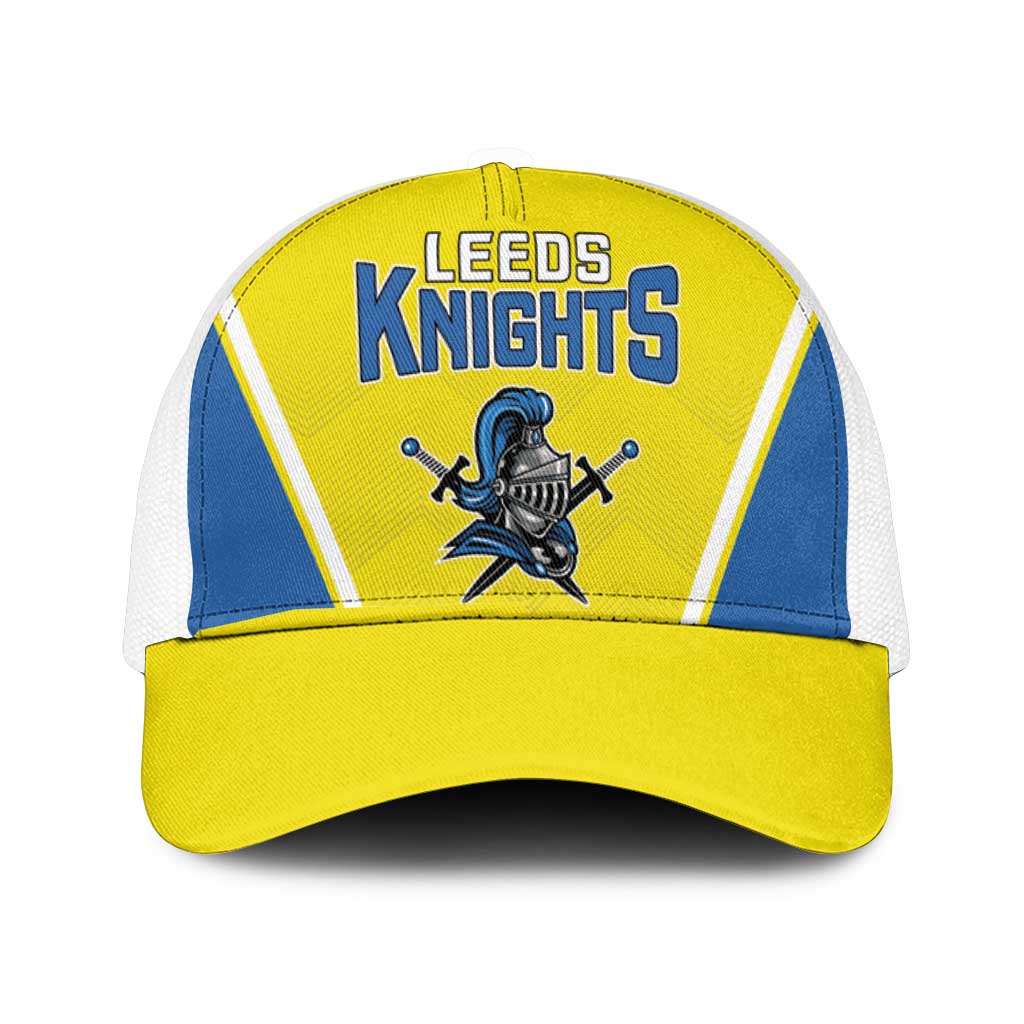West Knights of Yorkshire Mesh Trucker Cap Skate Hard Hit Harder Yellow Version - Wonder Print Shop