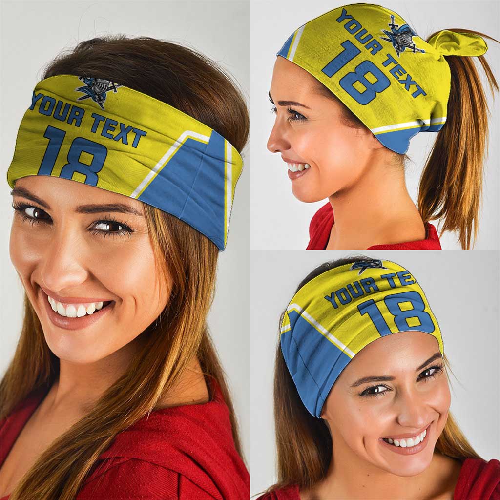 Custom West Knights of Yorkshire Neck Gaiter Skate Hard Hit Harder Yellow Version - Wonder Print Shop
