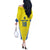 Custom West Knights of Yorkshire Off The Shoulder Long Sleeve Dress Skate Hard Hit Harder Yellow Version - Wonder Print Shop