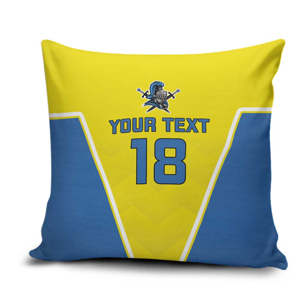 Custom West Knights of Yorkshire Pillow Cover Skate Hard Hit Harder Yellow Version - Wonder Print Shop
