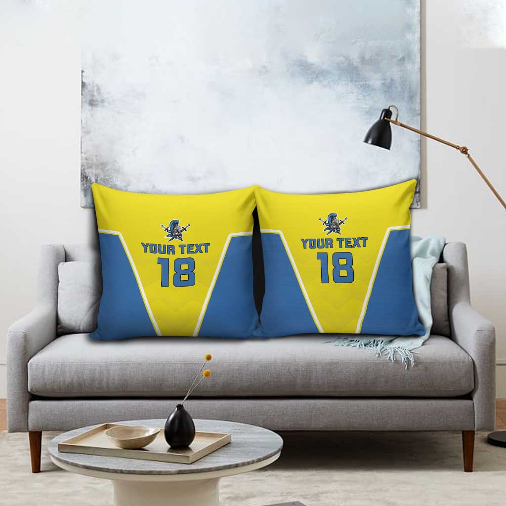 Custom West Knights of Yorkshire Pillow Cover Skate Hard Hit Harder Yellow Version - Wonder Print Shop