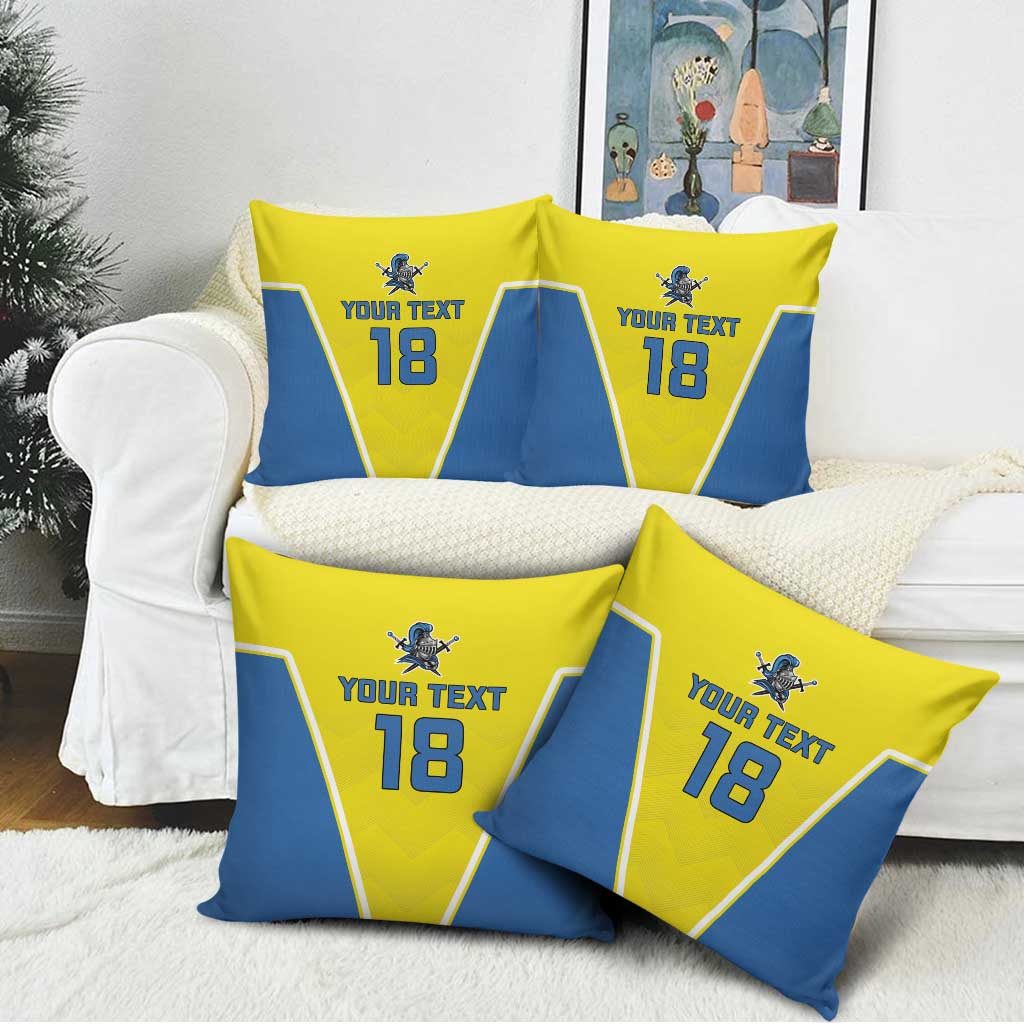 Custom West Knights of Yorkshire Pillow Cover Skate Hard Hit Harder Yellow Version - Wonder Print Shop