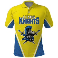Custom West Knights of Yorkshire Polo Shirt Skate Hard Hit Harder Yellow Version - Wonder Print Shop