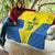 Custom West Knights of Yorkshire Quilt Skate Hard Hit Harder Yellow Version - Wonder Print Shop