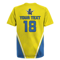 Custom West Knights of Yorkshire Rugby Jersey Skate Hard Hit Harder Yellow Version - Wonder Print Shop
