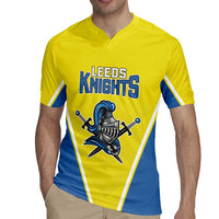 Custom West Knights of Yorkshire Rugby Jersey Skate Hard Hit Harder Yellow Version - Wonder Print Shop