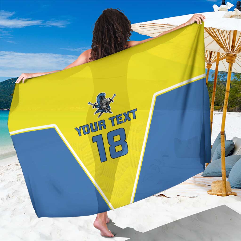 Custom West Knights of Yorkshire Sarong Skate Hard Hit Harder Yellow Version - Wonder Print Shop