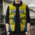 Custom West Knights of Yorkshire Sleeveless Puffer Jacket Skate Hard Hit Harder Yellow Version - Wonder Print Shop