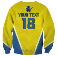 Custom West Knights of Yorkshire Sweatshirt Skate Hard Hit Harder Yellow Version - Wonder Print Shop