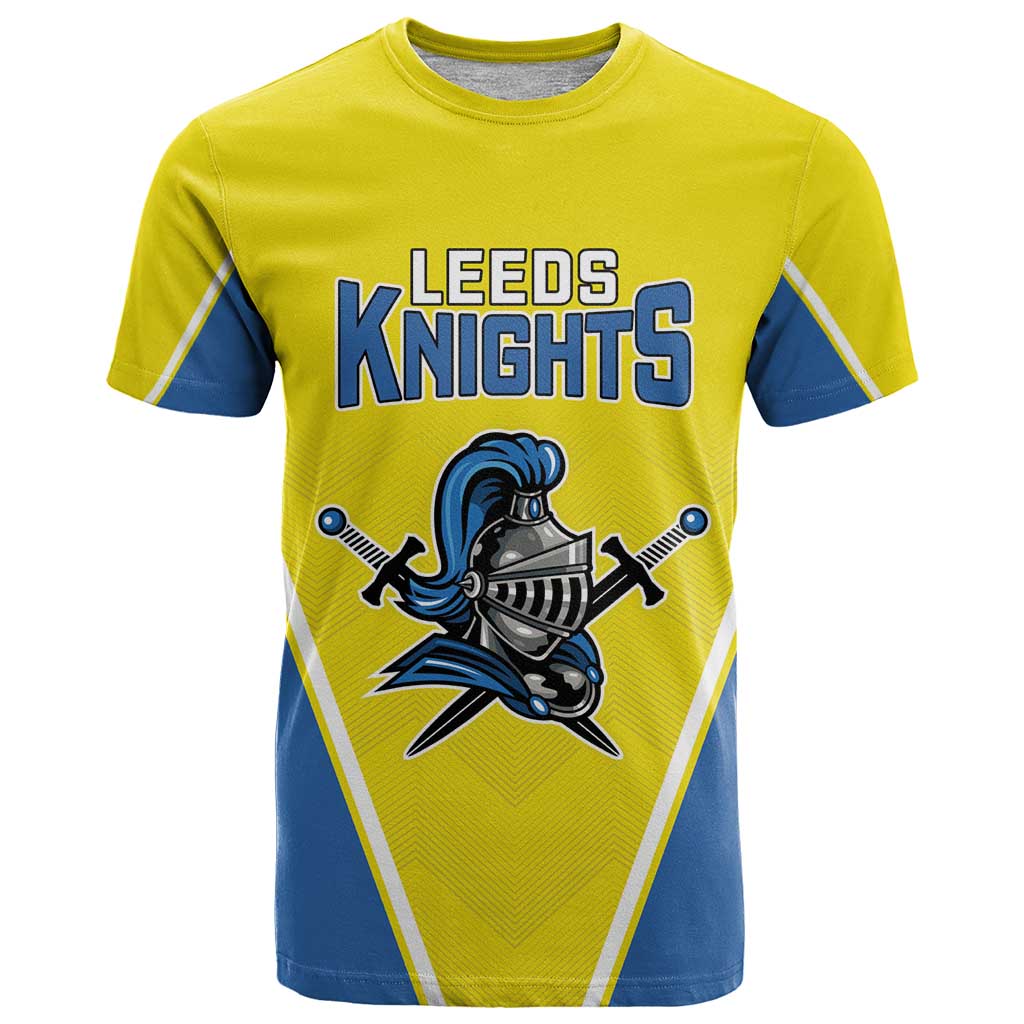 Custom West Knights of Yorkshire T Shirt Skate Hard Hit Harder Yellow Version - Wonder Print Shop