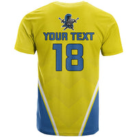 Custom West Knights of Yorkshire T Shirt Skate Hard Hit Harder Yellow Version - Wonder Print Shop