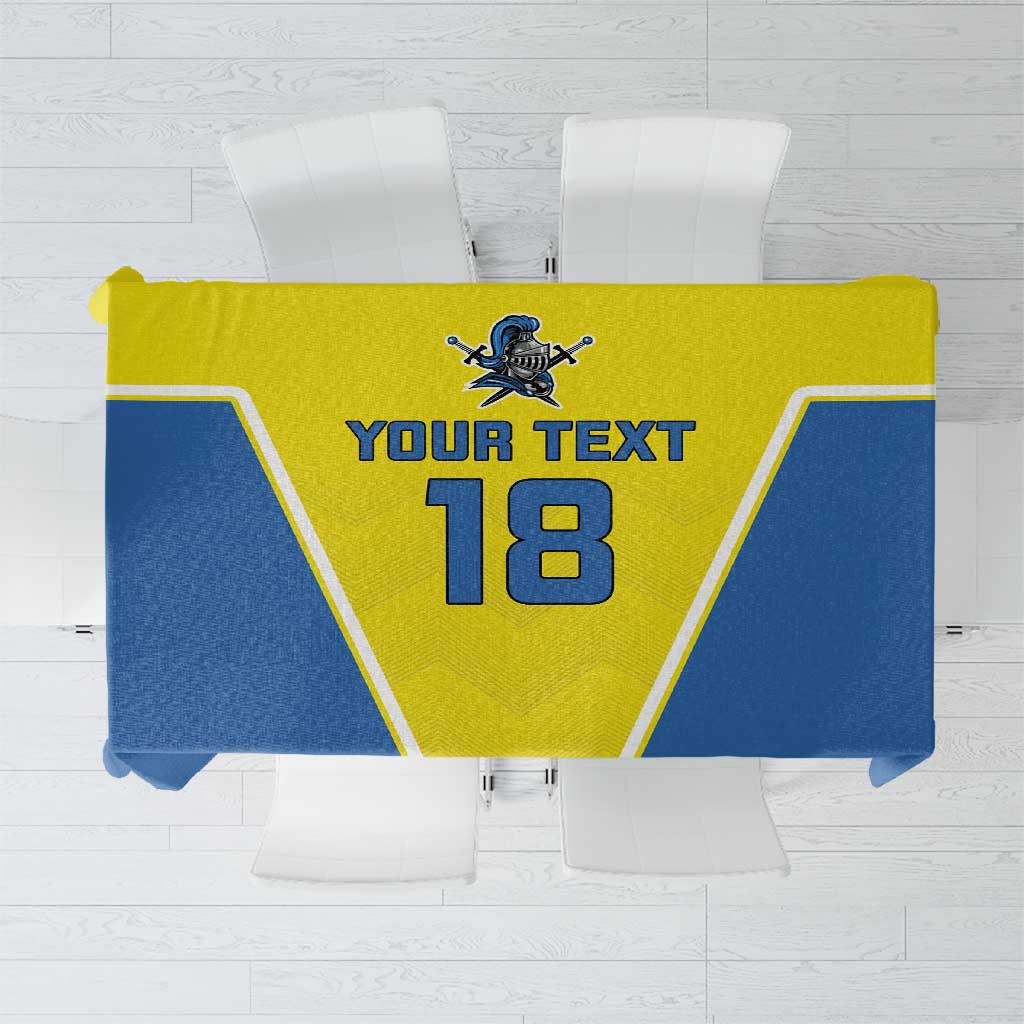 Custom West Knights of Yorkshire Tablecloth Skate Hard Hit Harder Yellow Version - Wonder Print Shop