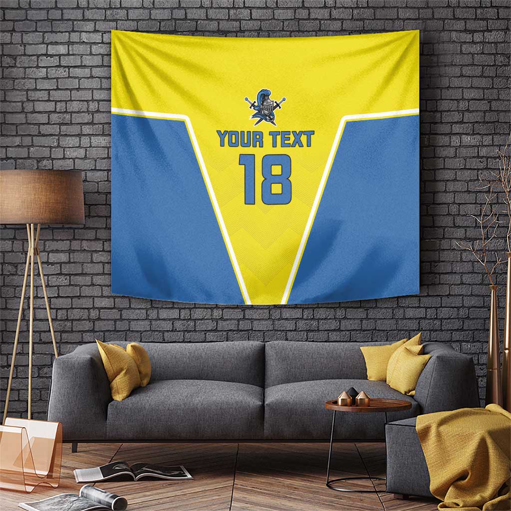 Custom West Knights of Yorkshire Tapestry Skate Hard Hit Harder Yellow Version - Wonder Print Shop