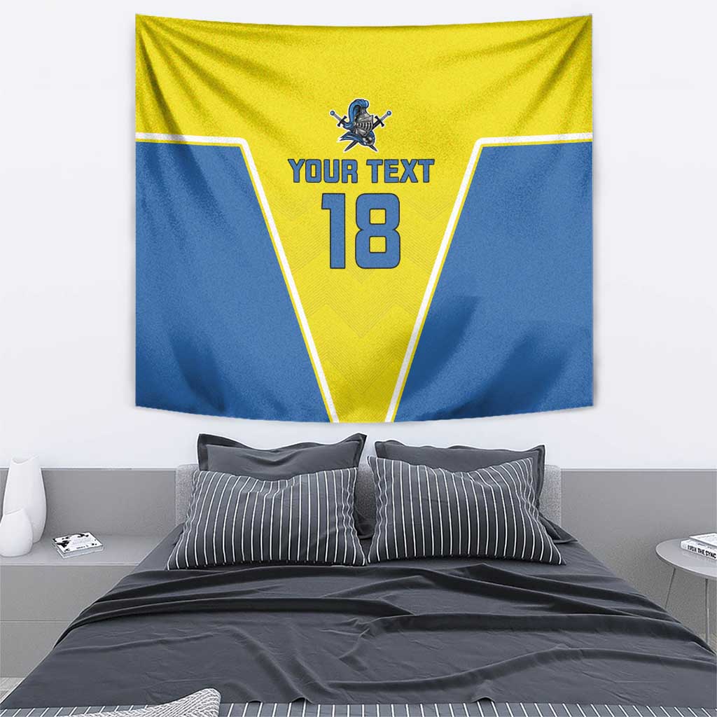 Custom West Knights of Yorkshire Tapestry Skate Hard Hit Harder Yellow Version - Wonder Print Shop