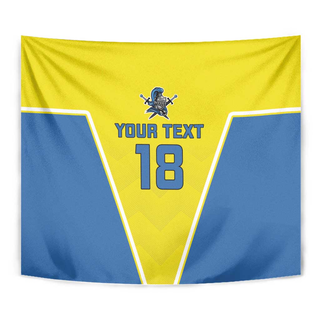 Custom West Knights of Yorkshire Tapestry Skate Hard Hit Harder Yellow Version - Wonder Print Shop