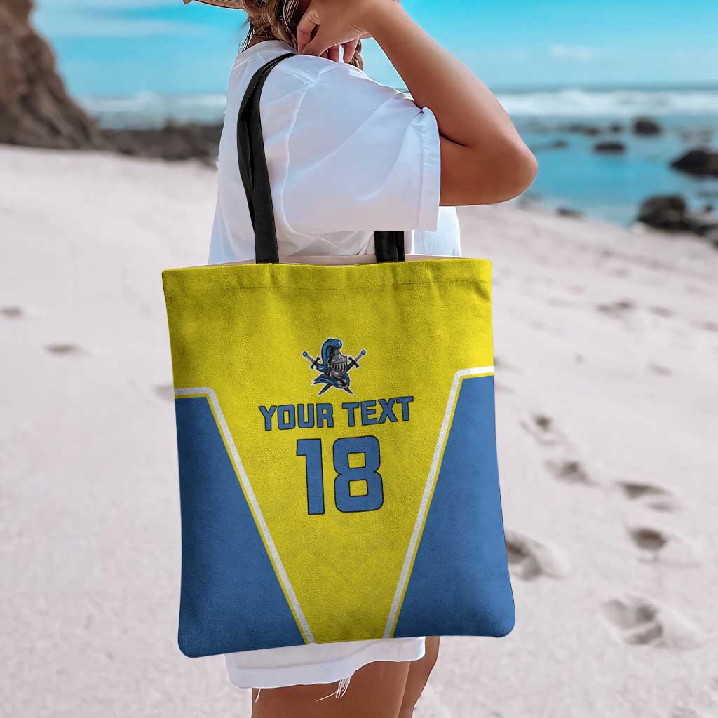 Custom West Knights of Yorkshire Tote Bag Skate Hard Hit Harder Yellow Version - Wonder Print Shop