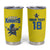Custom West Knights of Yorkshire Tumbler Cup Skate Hard Hit Harder Yellow Version - Wonder Print Shop