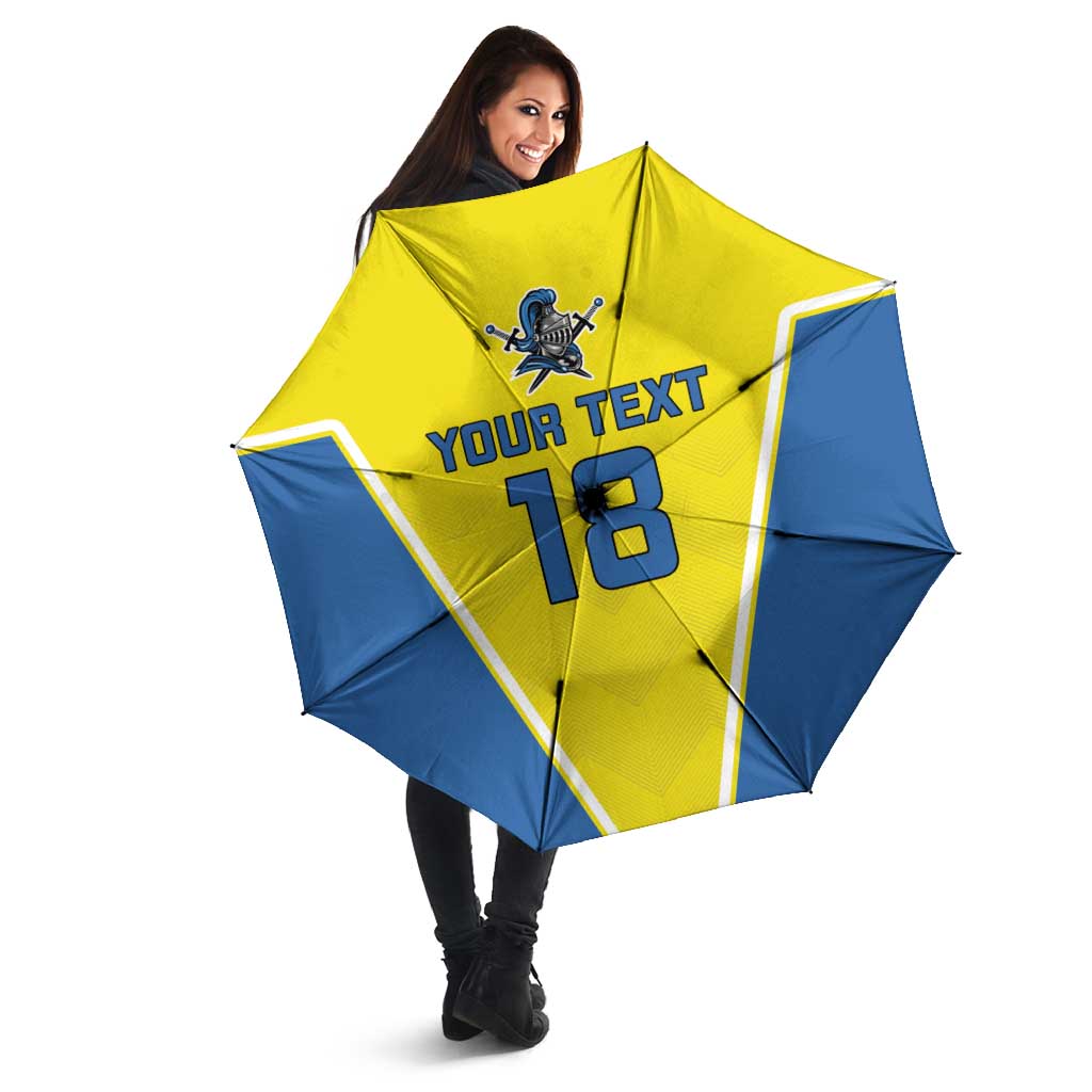 Custom West Knights of Yorkshire Umbrella Skate Hard Hit Harder Yellow Version - Wonder Print Shop