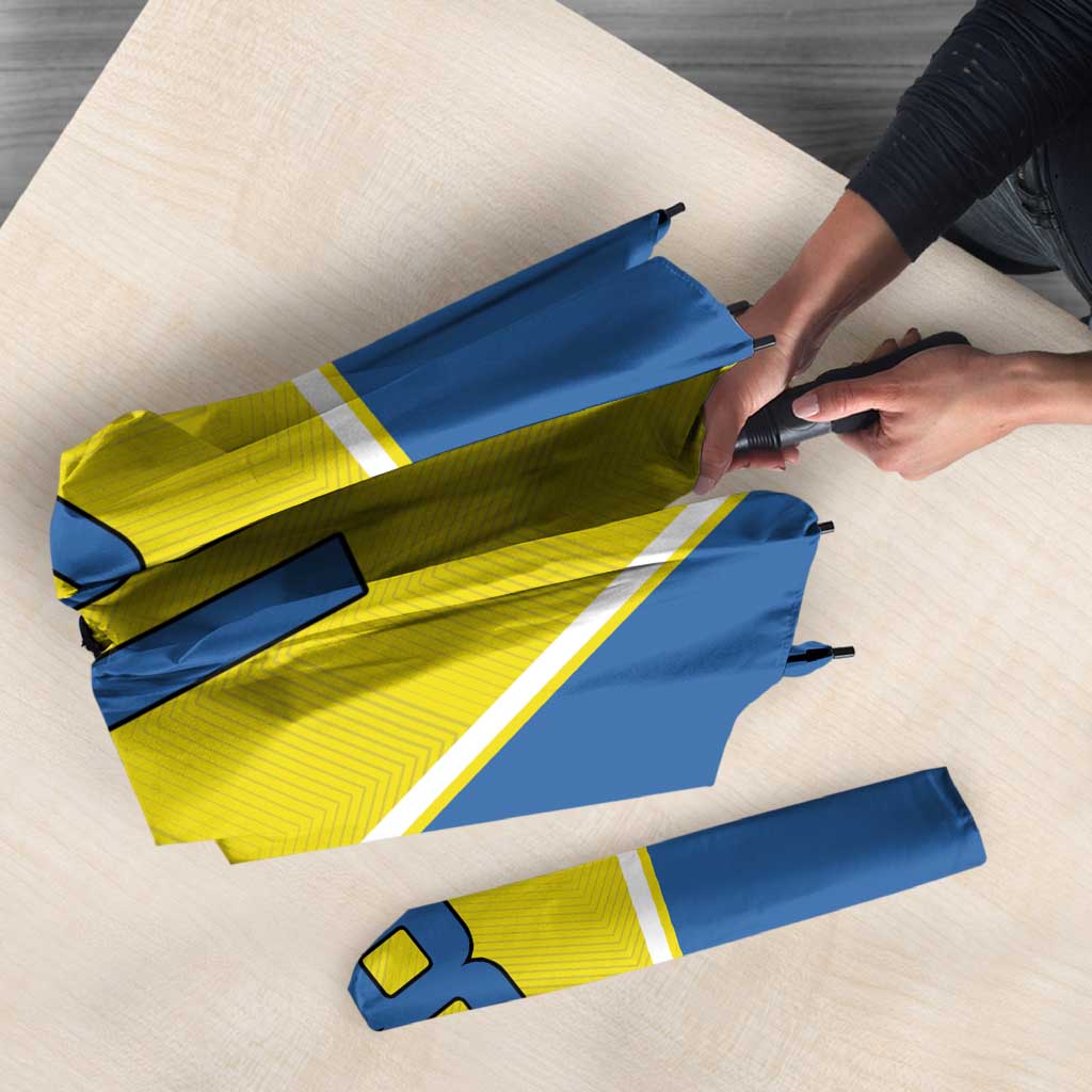 Custom West Knights of Yorkshire Umbrella Skate Hard Hit Harder Yellow Version - Wonder Print Shop