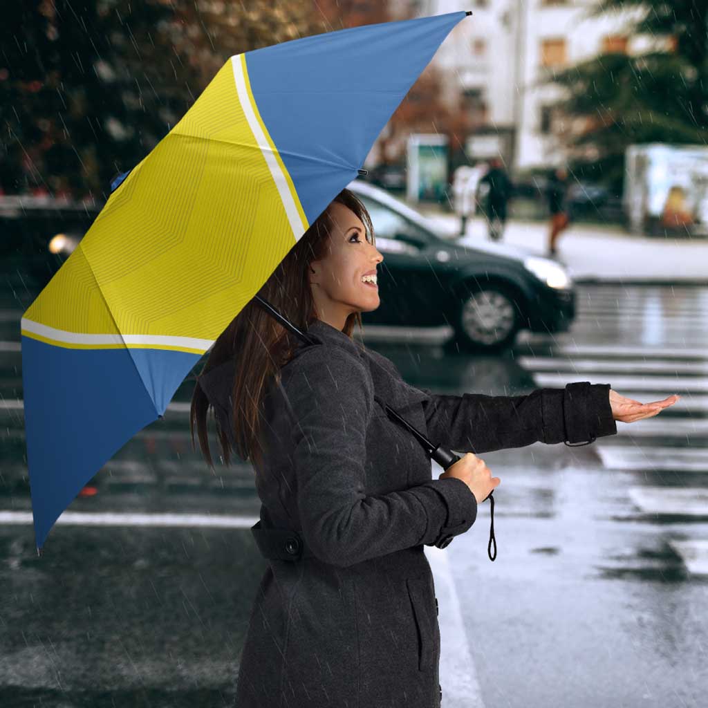 Custom West Knights of Yorkshire Umbrella Skate Hard Hit Harder Yellow Version - Wonder Print Shop