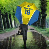 Custom West Knights of Yorkshire Umbrella Skate Hard Hit Harder Yellow Version - Wonder Print Shop