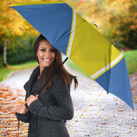 Custom West Knights of Yorkshire Umbrella Skate Hard Hit Harder Yellow Version - Wonder Print Shop