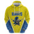 Custom West Knights of Yorkshire Zip Hoodie Skate Hard Hit Harder Yellow Version - Wonder Print Shop