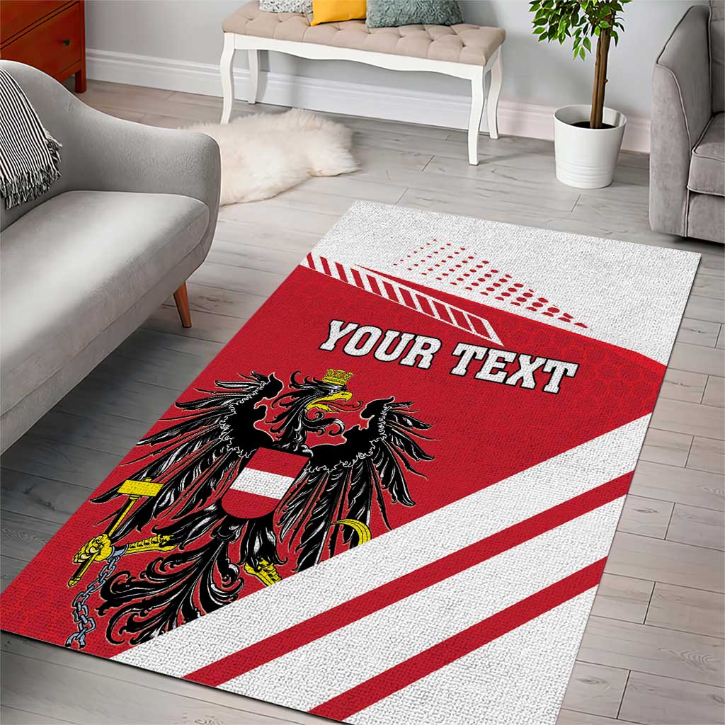 Personalized Austria Coat Of Arms Area Rug Flag Style - Wonder Print Shop