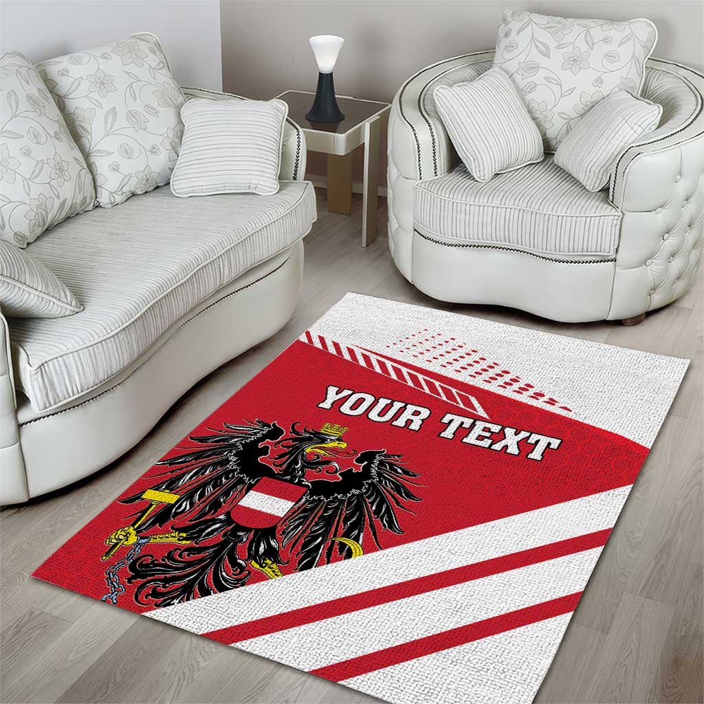 Personalized Austria Coat Of Arms Area Rug Flag Style - Wonder Print Shop