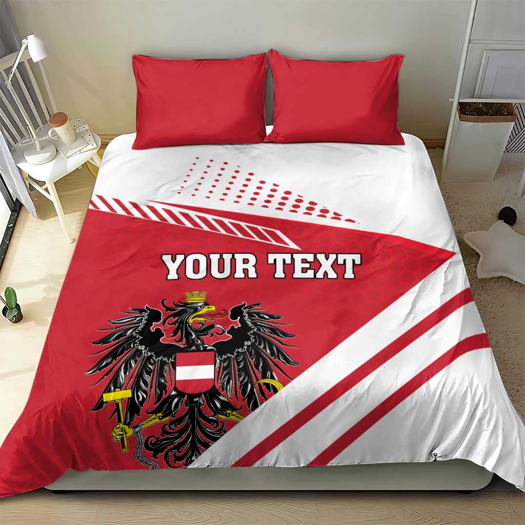 Personalized Austria Coat Of Arms Bedding Set Flag Style - Wonder Print Shop