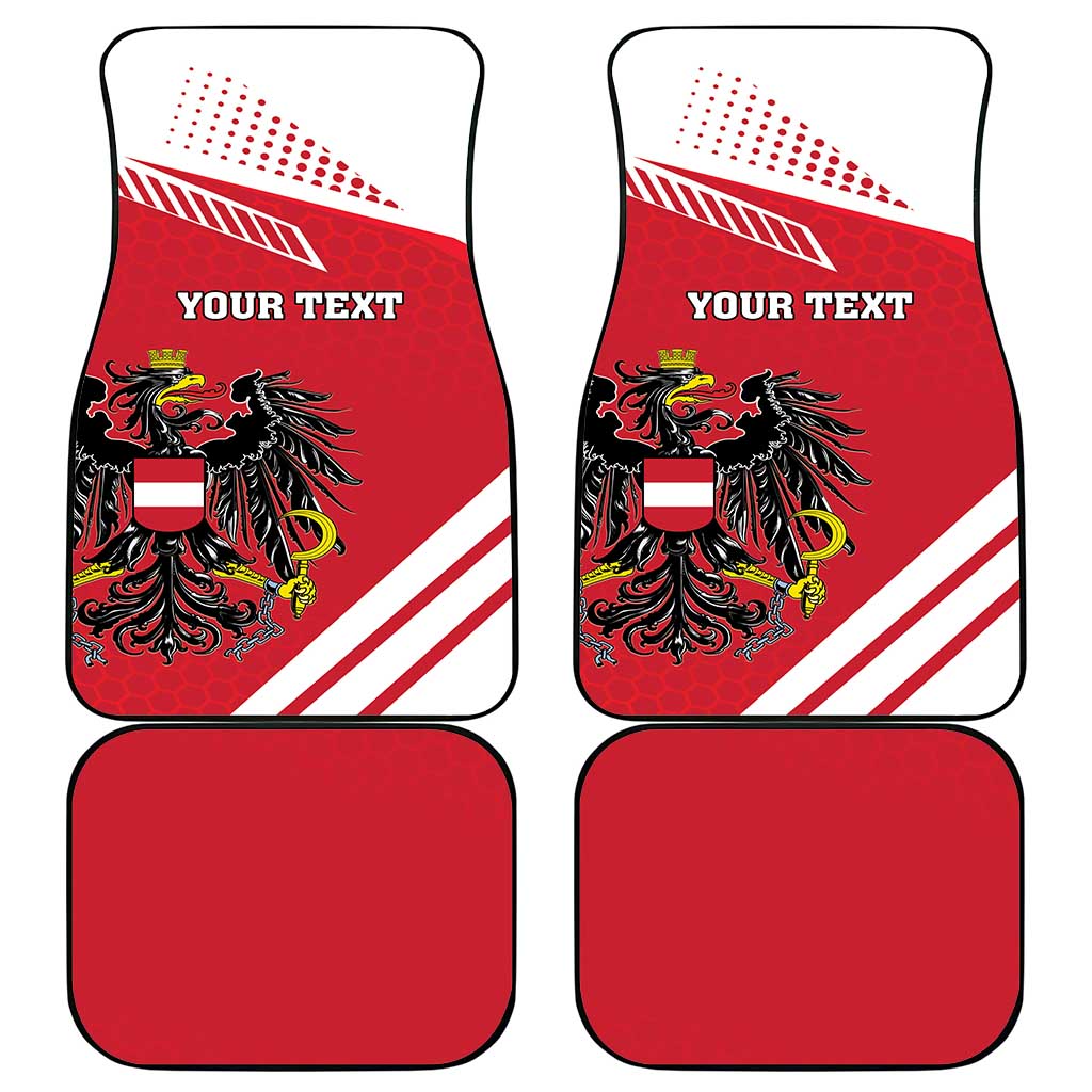 Personalized Austria Coat Of Arms Car Mats Flag Style - Wonder Print Shop