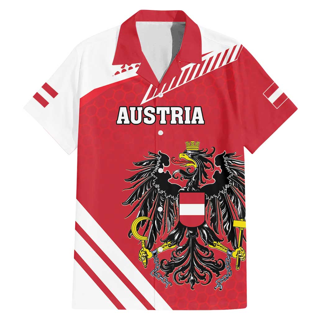 Personalized Austria Coat Of Arms Family Matching Mermaid Dress and Hawaiian Shirt Flag Style - Wonder Print Shop