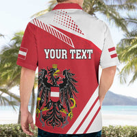 Personalized Austria Coat Of Arms Hawaiian Shirt Flag Style - Wonder Print Shop