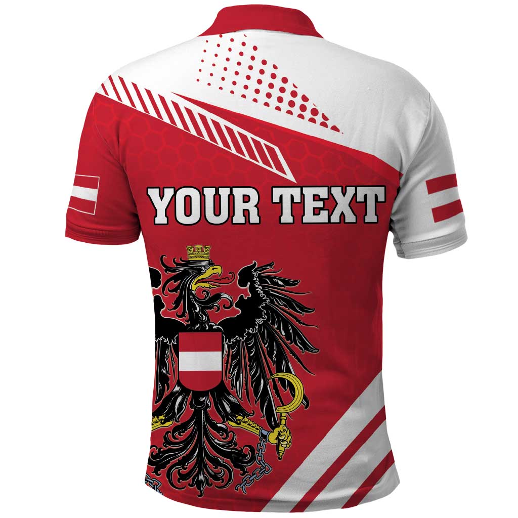 Personalized Austria Coat Of Arms Polo Shirt Flag Style - Wonder Print Shop