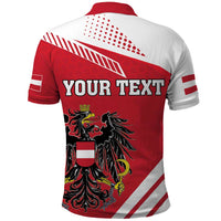 Personalized Austria Coat Of Arms Polo Shirt Flag Style - Wonder Print Shop