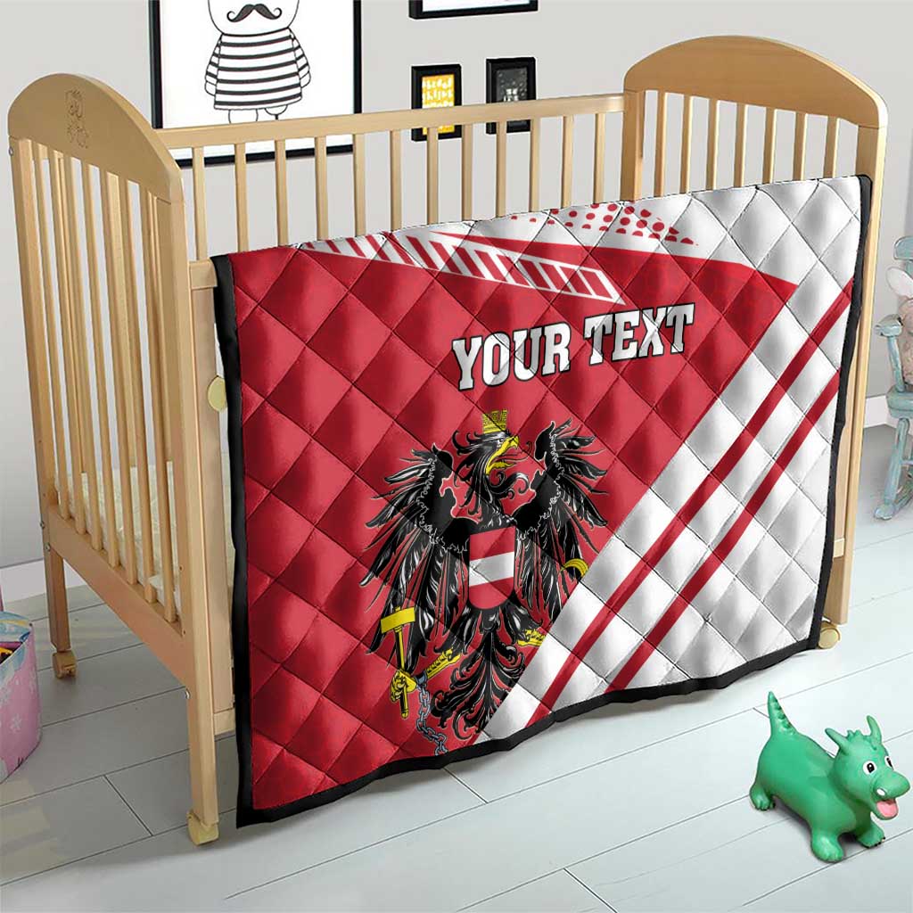 Personalized Austria Coat Of Arms Quilt Flag Style - Wonder Print Shop