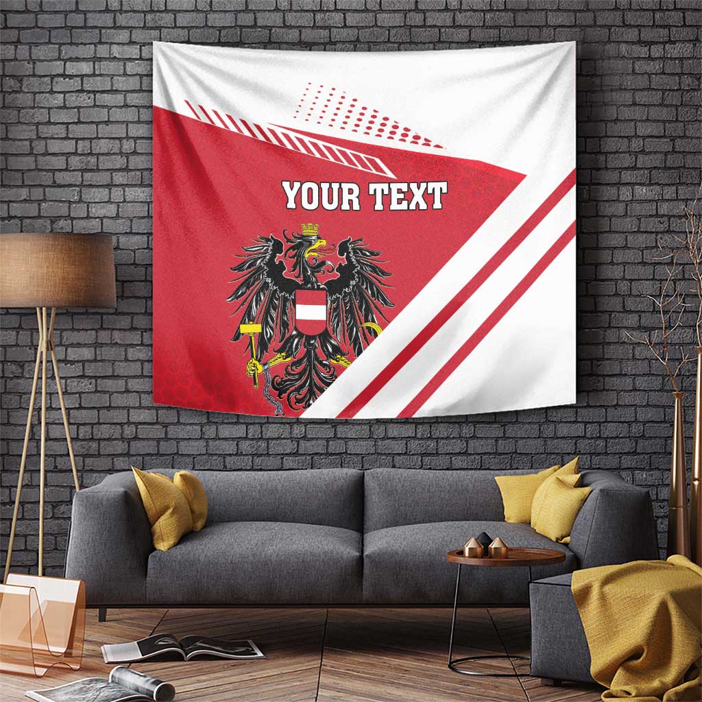 Personalized Austria Coat Of Arms Tapestry Flag Style - Wonder Print Shop