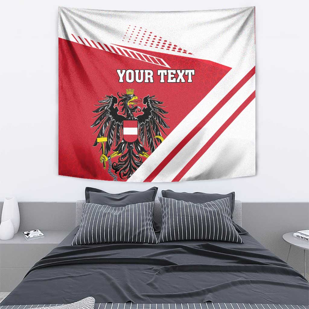 Personalized Austria Coat Of Arms Tapestry Flag Style - Wonder Print Shop