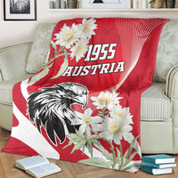 Austria Independence Day 1955 Blanket Black Eagle And Edelweiss Flowers