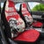 Austria Independence Day 1955 Car Seat Cover Black Eagle And Edelweiss Flowers - Wonder Print Shop