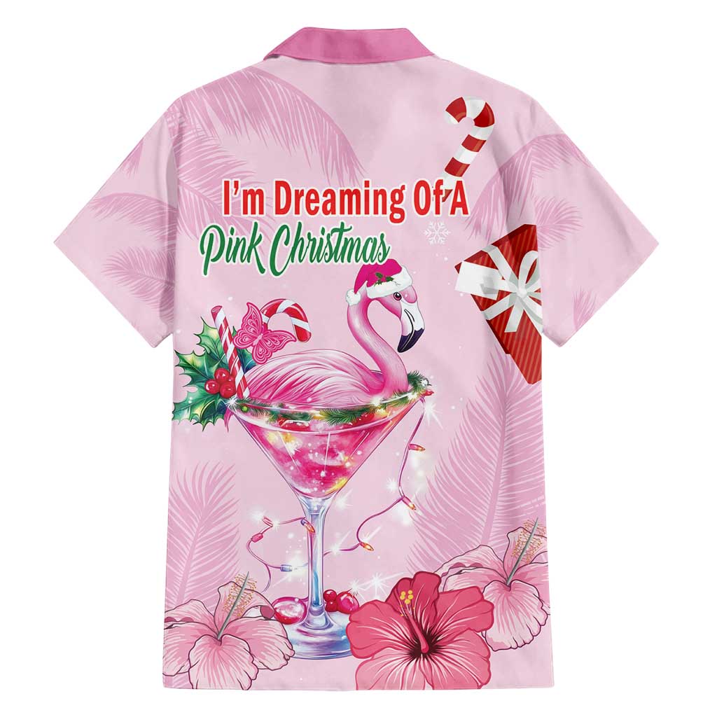 Bahamas Flamingo Christmas Family Matching Off Shoulder Maxi Dress and Hawaiian Shirt Merry Flocking - Wonder Print Shop