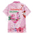 Bahamas Flamingo Christmas Family Matching Short Sleeve Bodycon Dress and Hawaiian Shirt Merry Flocking - Wonder Print Shop